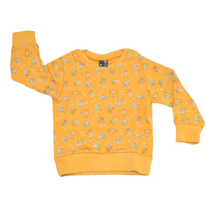 Bluza cu maneca lunga pentru baieti Atut BL8370-B-122, Portocaliu 122 CM