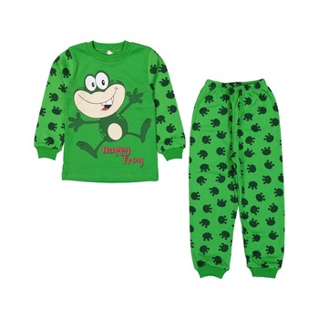 Pijama copii, Bubu-Still, Happy ,4 ani,104-110 cm, verde