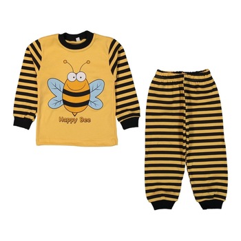 Pijama copii, Bubu-Still, Happy ,4 ani,104-110 cm, galbena Pijama copii, Bubu-Still, Happy ,4 ani,104-110 cm, galbena