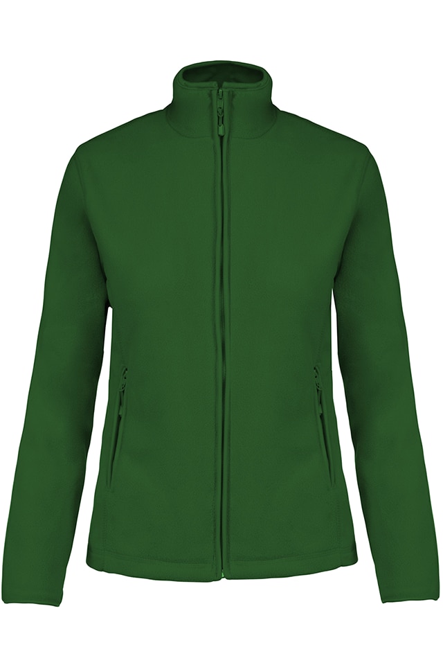 Jacheta fleece femei, Kariban Maureen K907, Verde forest