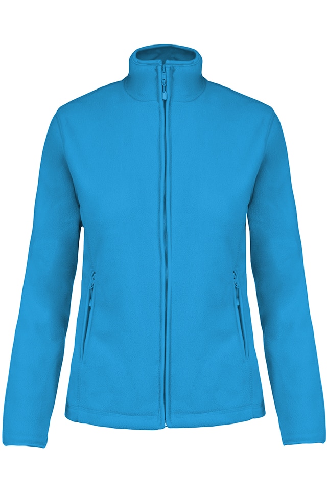 Jacheta fleece femei, Kariban Maureen K907, Tropical Blue