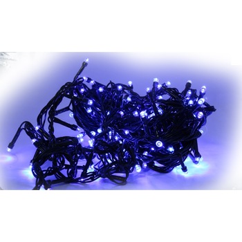 Instalatie Luminoasa de Exterior, 100 LED, 13m, Transformator 4.5V, Culoare Alb Rece Instalatie Luminoasa de Exterior, 100 LED, 13m, Transformator 4.5V, Culoare Alb Rece