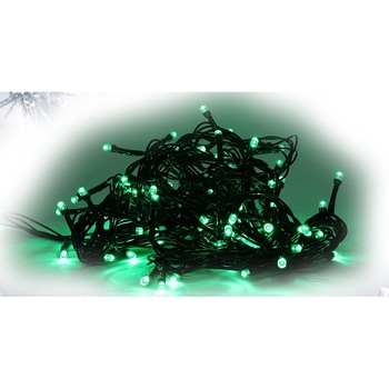 Instalatie Luminoasa, 100LED, 6 m, Fir Verde, Culoare Verde Instalatie Luminoasa, 100LED, 6 m, Fir Verde, Culoare Verde