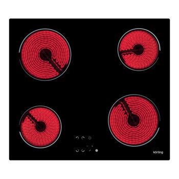 Plita incorporabila KÖRTING HE6241C, Vitroceramica, 4 zone de gatit, Touch control, 60cm, Sticla neagra Plita incorporabila KÖRTING HE6241C, Vitroceramica, 4 zone de gatit, Touch control, 60cm, Sticla neagra