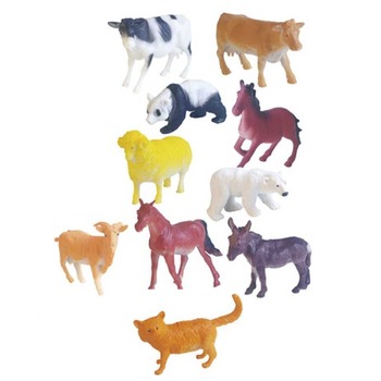 Set figurine animale domestice, vacute, oi, pisici, magarus si alte accesorii de jucarie pentru copii, 10 piese Set figurine animale domestice, vacute, oi, pisici, magarus si alte accesorii de jucarie pentru copii, 10 piese