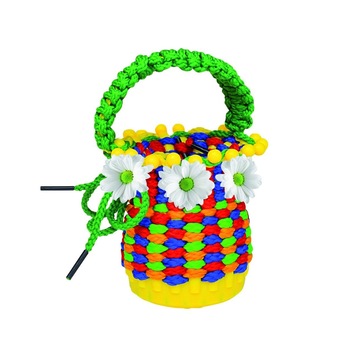 Set constructii Cos de impletit, 30 piese, 7toys Set constructii Cos de impletit, 30 piese, 7toys