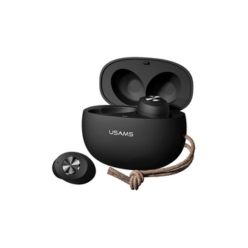 Casti Bluetooth Wireless USAMS - ES Series, cu Microfon, Control Touch, Rezistente la Apa, Universal, Activare asistenta vocala, BT 5.0, Negru Casti Bluetooth Wireless USAMS - ES Series, cu Microfon, Control Touch, Rezistente la Apa, Universal, Activare asistenta vocala, BT 5.0, Negru