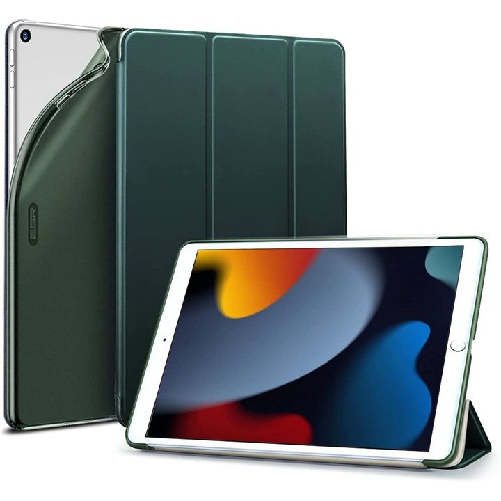 Калъф за таблет, ESR Rebound Slim за Apple iPad 10.2", 2019 / 2020 / 2021, Frosted Green