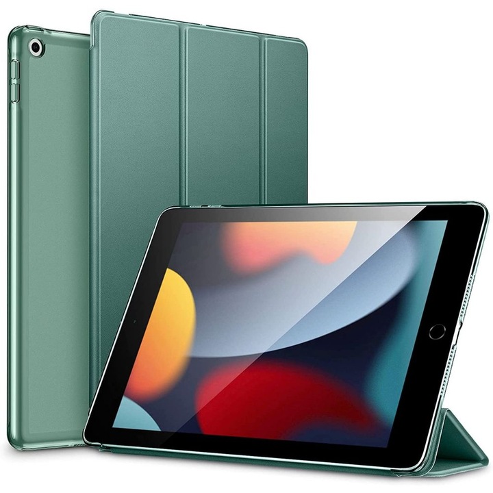 Калъф за таблет, ESR Ascend Trifold за Apple iPad 10.2", 2019 / 2020 / 2021, Dark Green