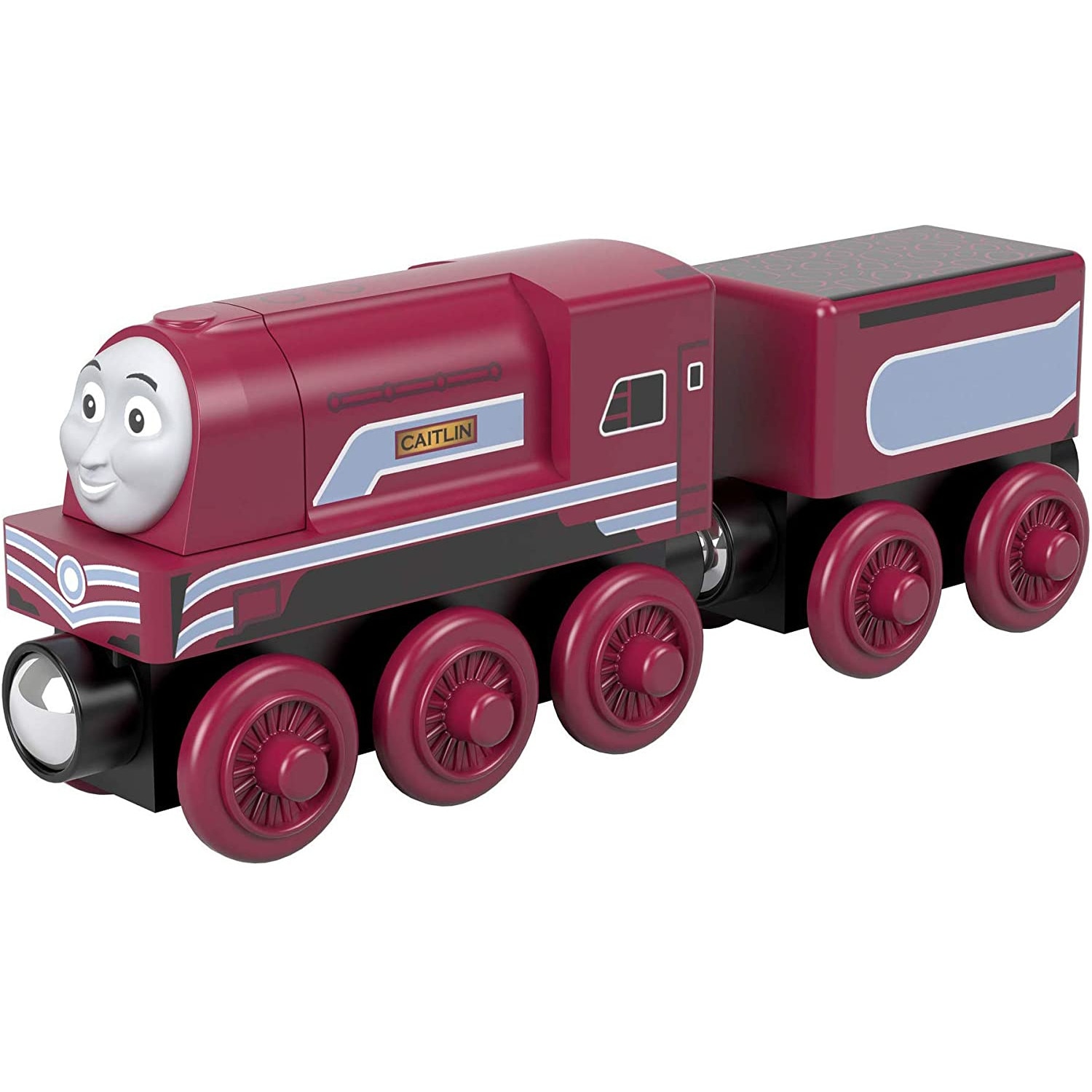 Trenulet Locomotiva din lemn Caitlin cu vagon Thomas & Friends™ Wood GGG84