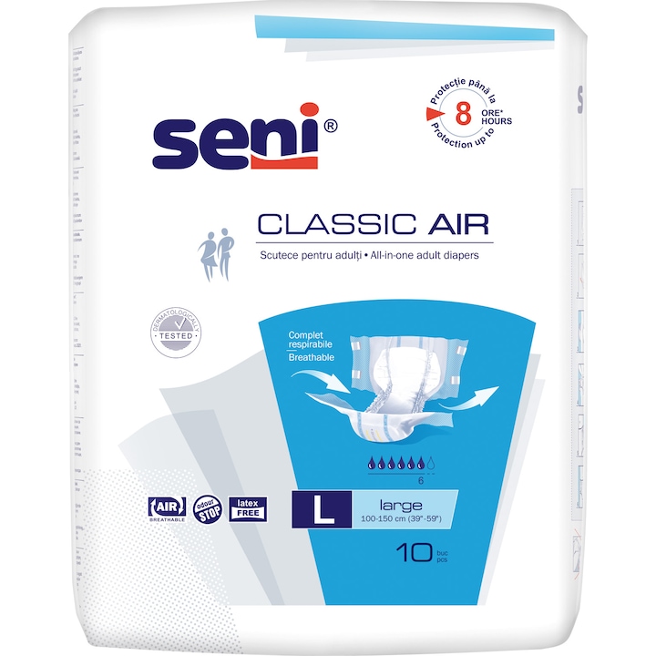 Пелени за възрастни Seni Classic Air Large, 10 броя