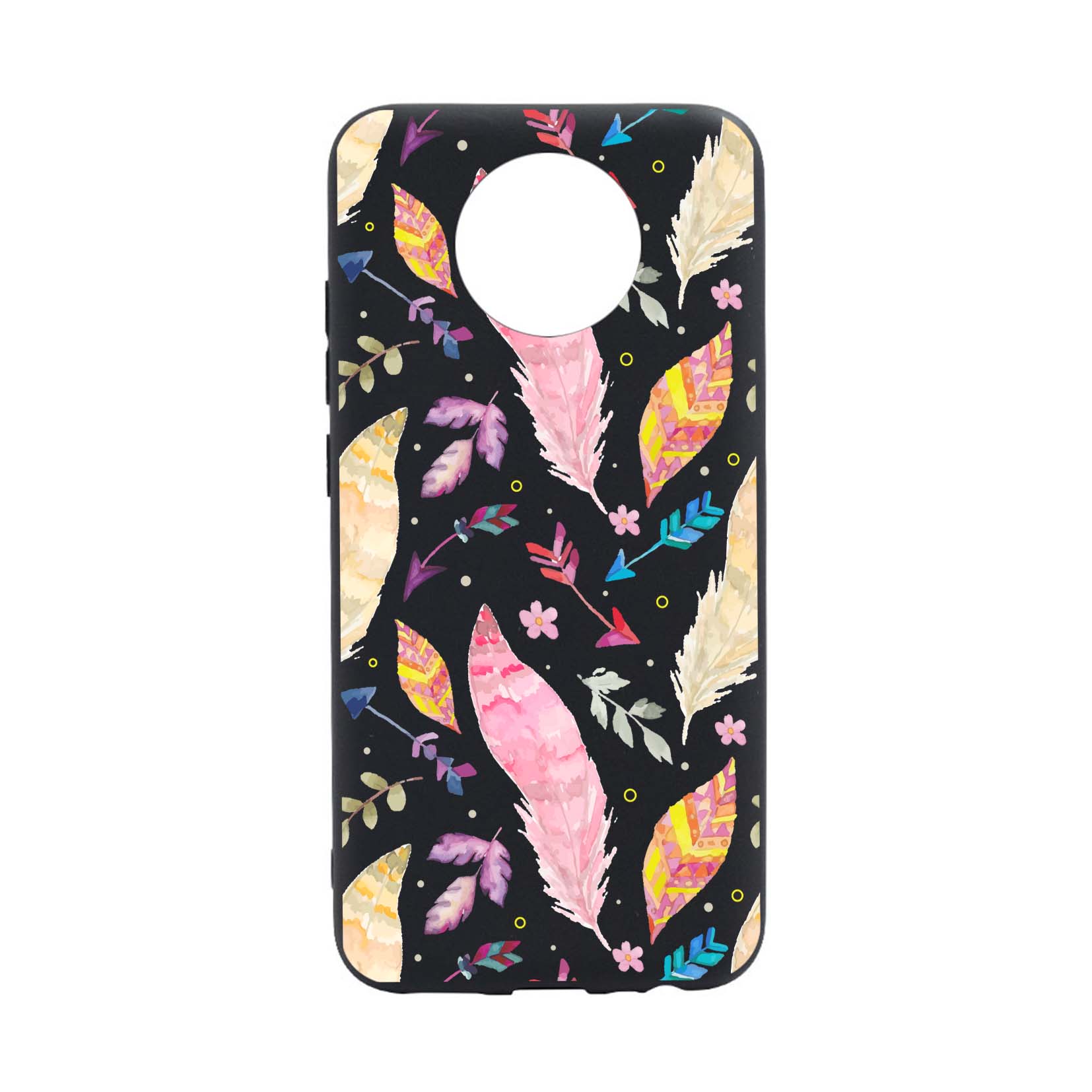 Husa Silicon Compatibila Cu Nokia G20, Feathers, rezistenta la uzura, anti-alunecare, B68