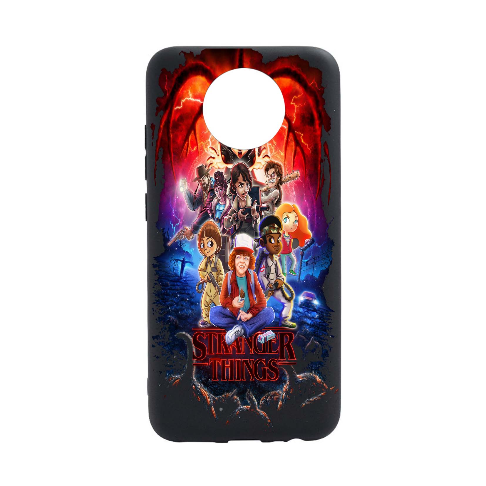 Husa Silicon Stranger Things, compatibila cu Nokia G50, rezistenta la uzura, anti-alunecare, B377