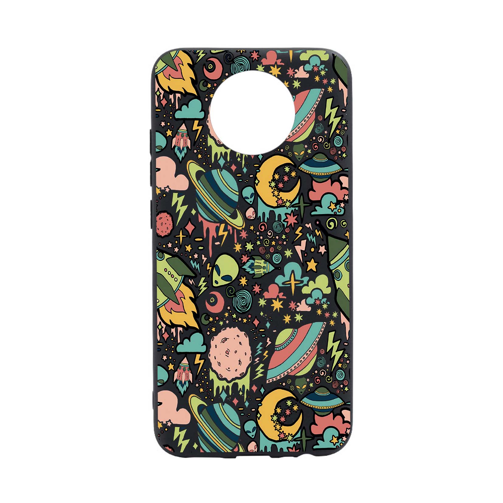 Husa Silicon Universe, Planets UFO, compatibila cu Nokia G20, rezistenta la uzura, anti-alunecare, B472