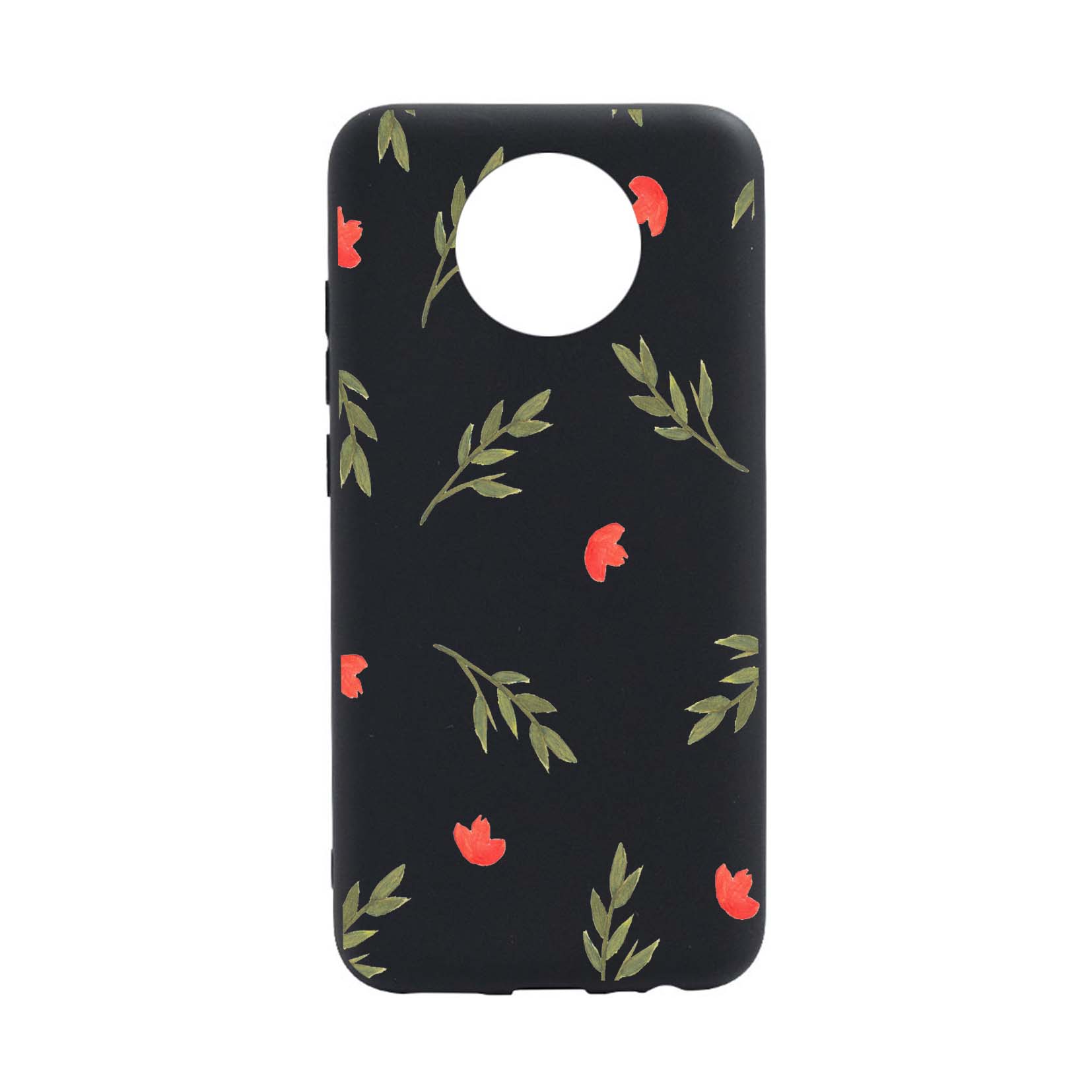 Husa Silicon Flowers, compatibila cu Nokia C20, rezistenta la uzura, anti-alunecare, B516