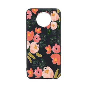 Husa Silicon Flowers, Pastel colors, compatibila cu Nokia G10, rezistenta la uzura, anti-alunecare, B504 Husa Silicon Flowers, Pastel colors, compatibila cu Nokia G10, rezistenta la uzura, anti-alunecare, B504