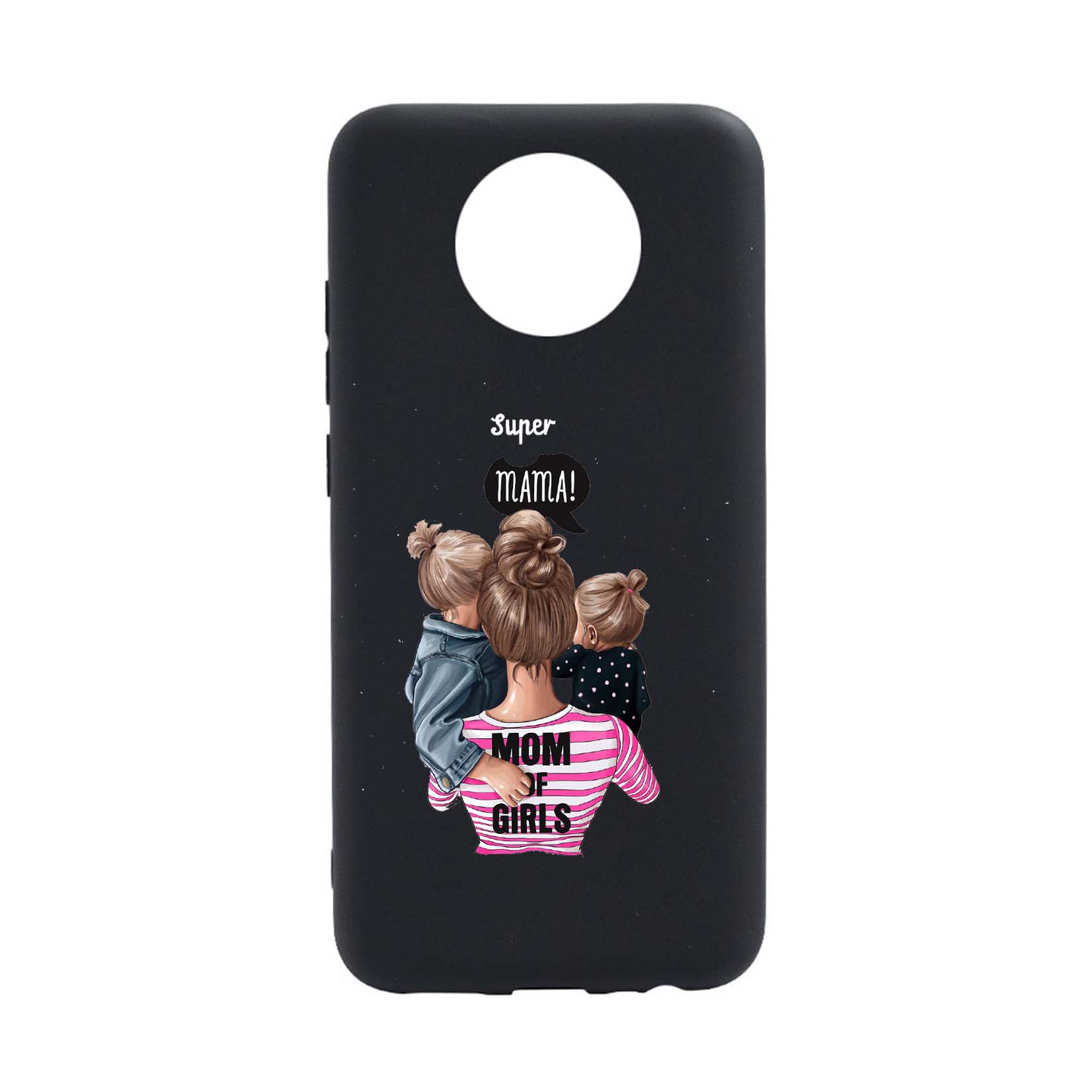 Husa Silicon Super Mama, compatibila cu Nokia G20, rezistenta la uzura, anti-alunecare, B556