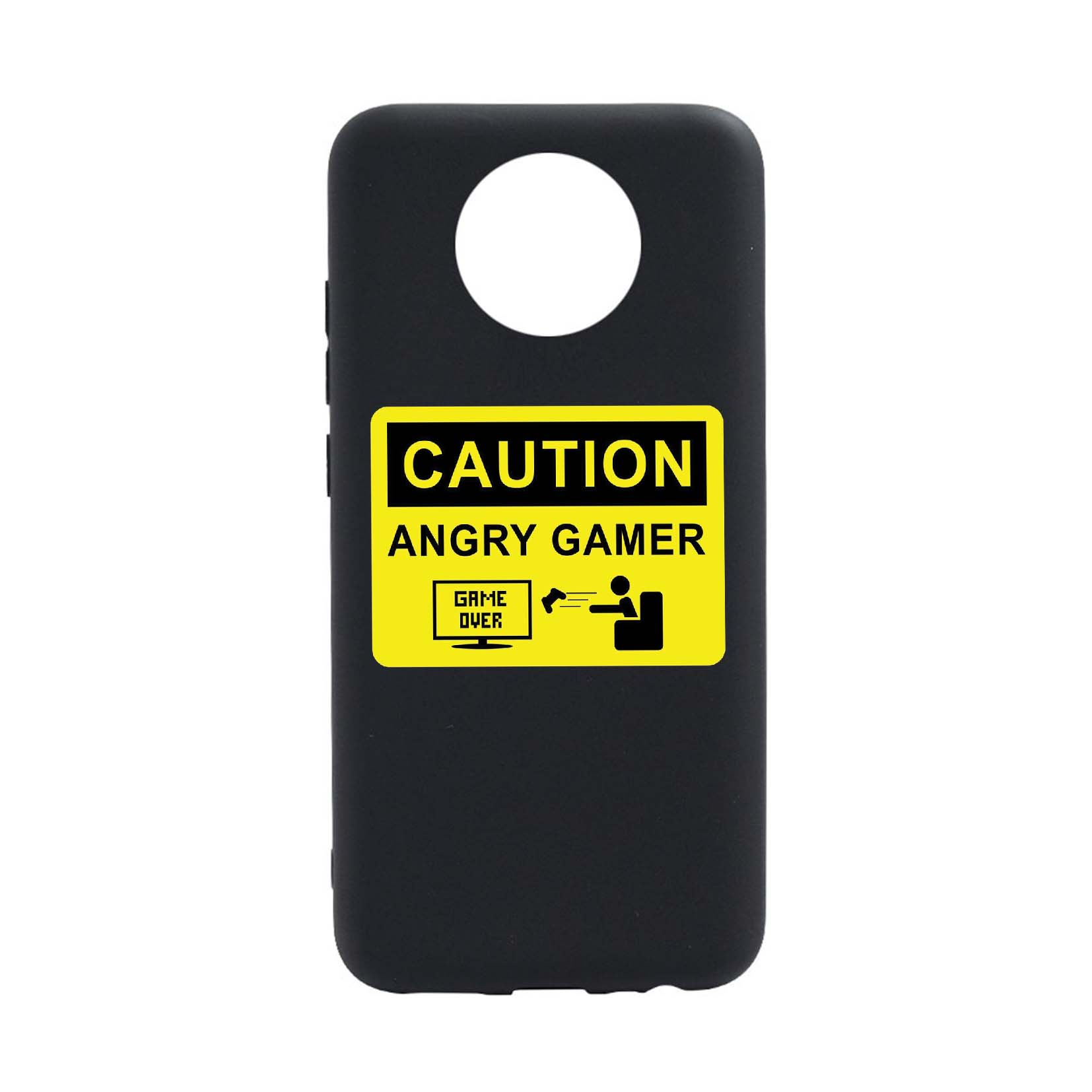 Husa Silicon Angry Gamer, compatibila cu Nokia G10, rezistenta la uzura, anti-alunecare, B673