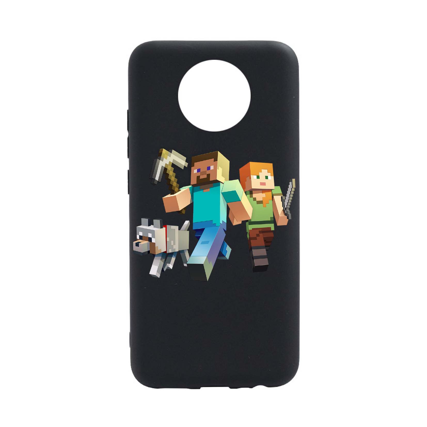 Husa Silicon Compatibila cu Nokia G50, Minecraft, rezistenta la uzura,  anti-alunecare, B730 - eMAG.ro