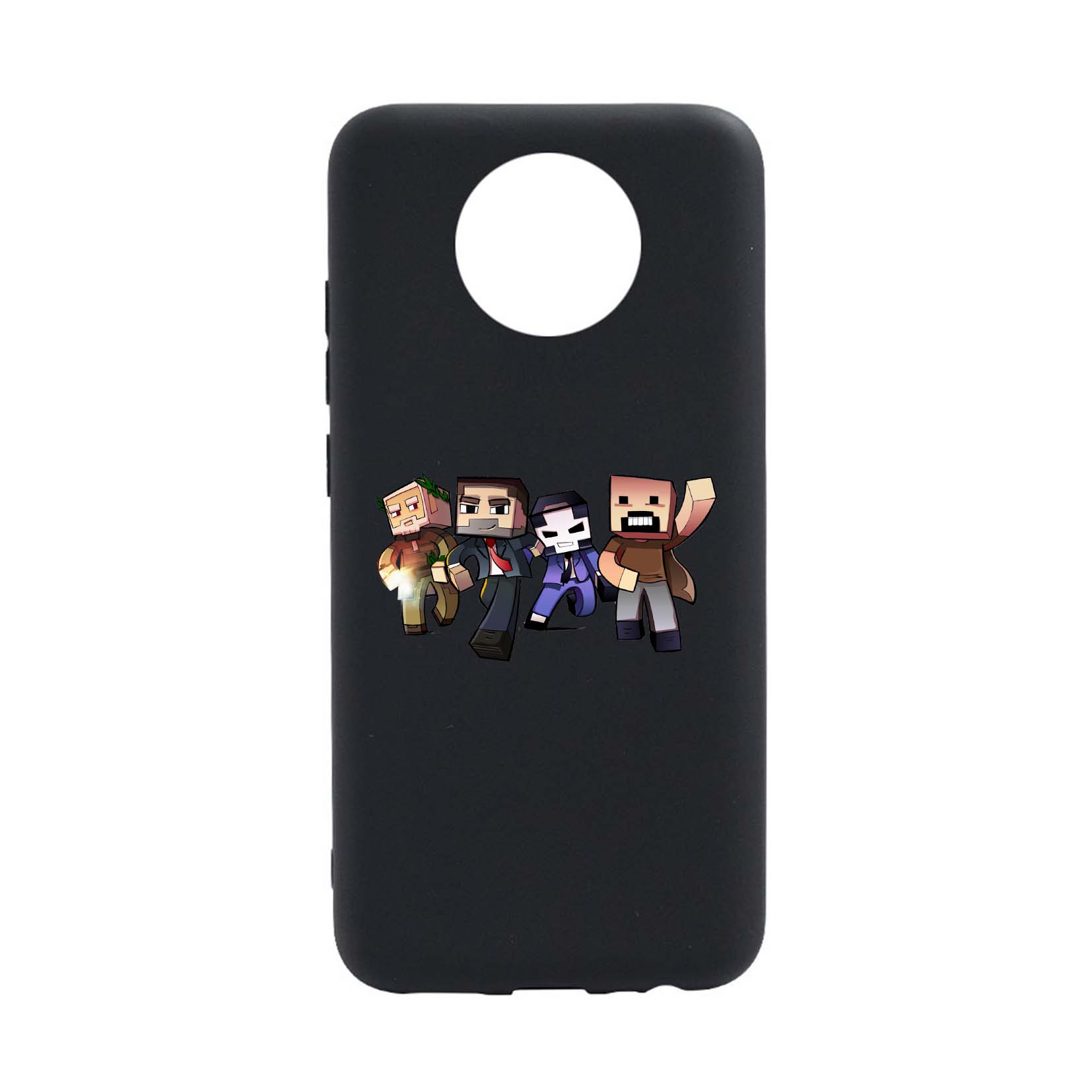 Husa Silicon Compatibila cu Nokia G50, Minecraft, rezistenta la uzura, anti-alunecare, B727