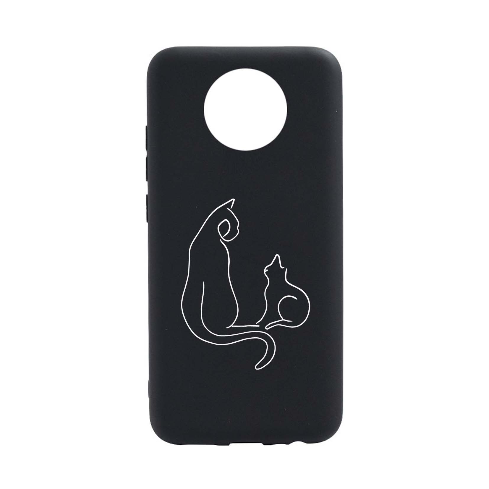 Husa Silicon Compatibila cu Nokia G20, Abstract Cat, rezistenta la uzura, anti-alunecare, B738