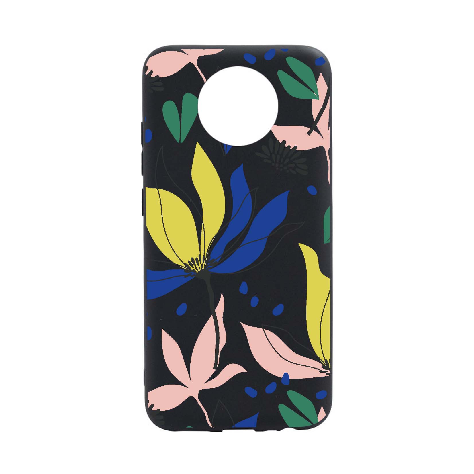 Husa Silicon Compatibila cu Nokia G10, Flowers Pattern, rezistenta la uzura, anti-alunecare, B754
