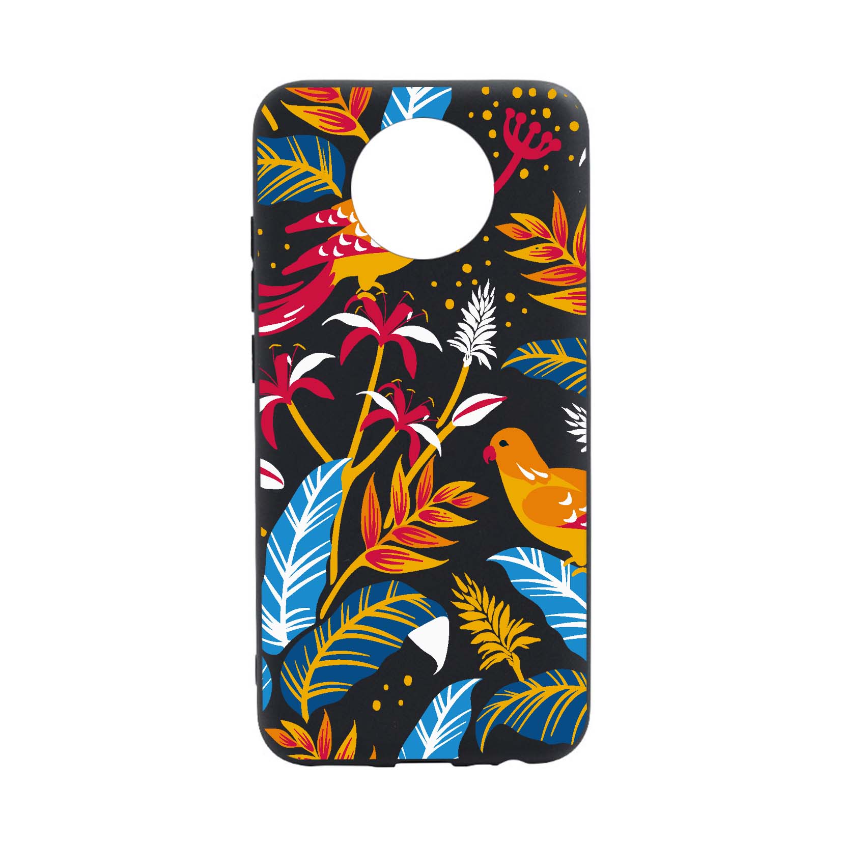 Husa Silicon Compatibila cu Nokia G20, Colored Birds, rezistenta la uzura, anti-alunecare, B769