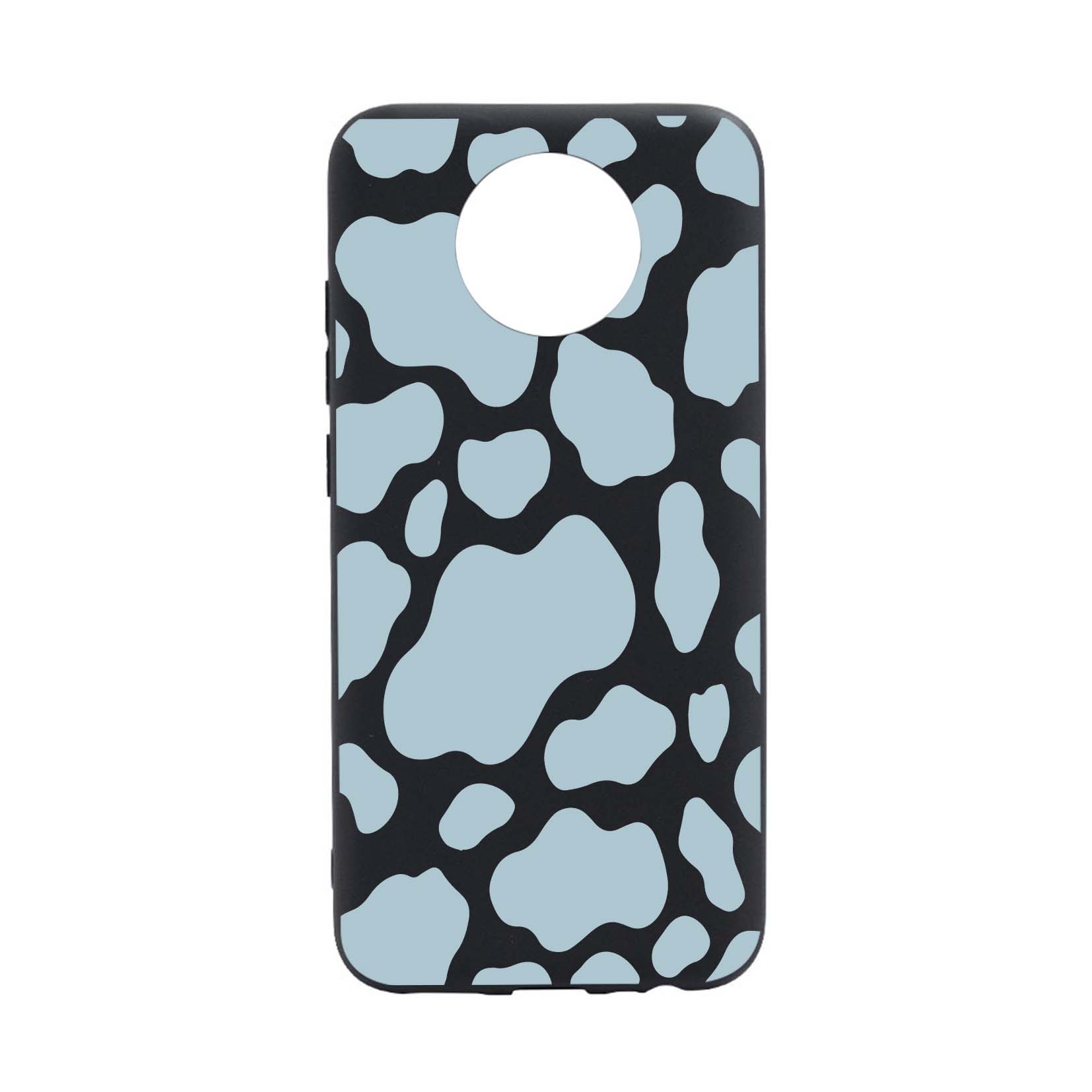 Husa Silicon Compatibila cu Nokia G20, Blue Cow, rezistenta la uzura, anti-alunecare, B788