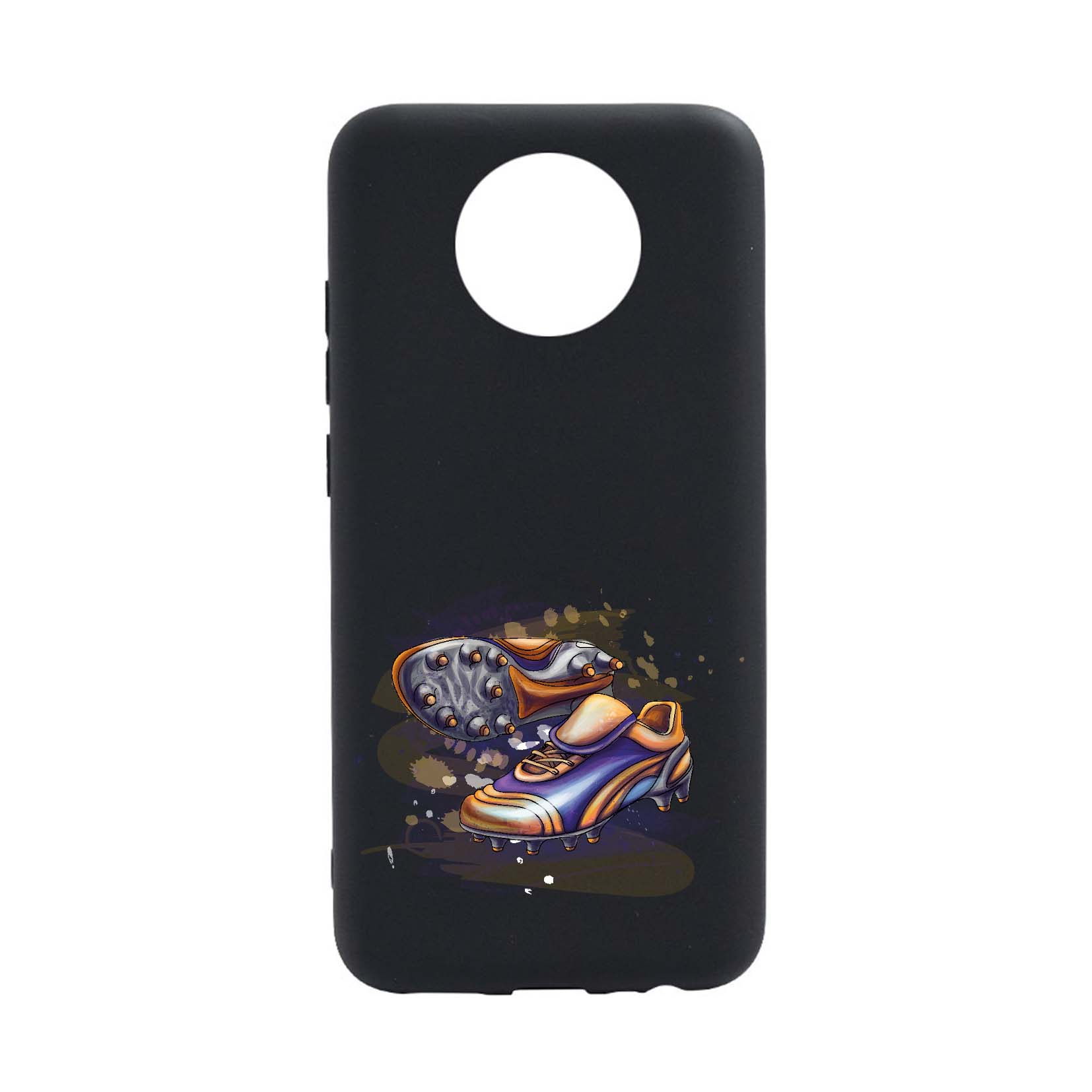 Husa Silicon Compatibila cu Nokia C10, Football Shoes, rezistenta la uzura, anti-alunecare, B799