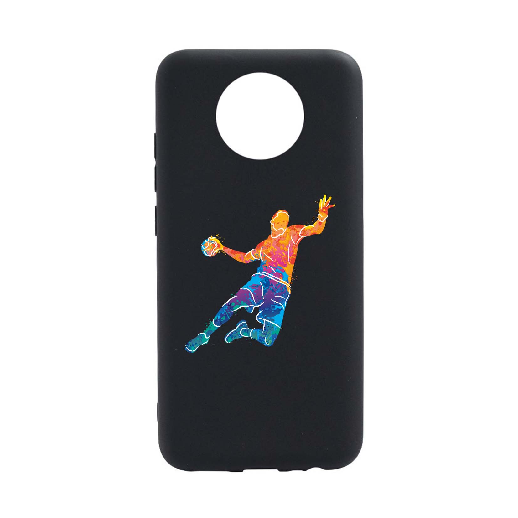 Husa Silicon Compatibila cu Nokia G20, Handball Colorful, rezistenta la uzura, anti-alunecare, B800