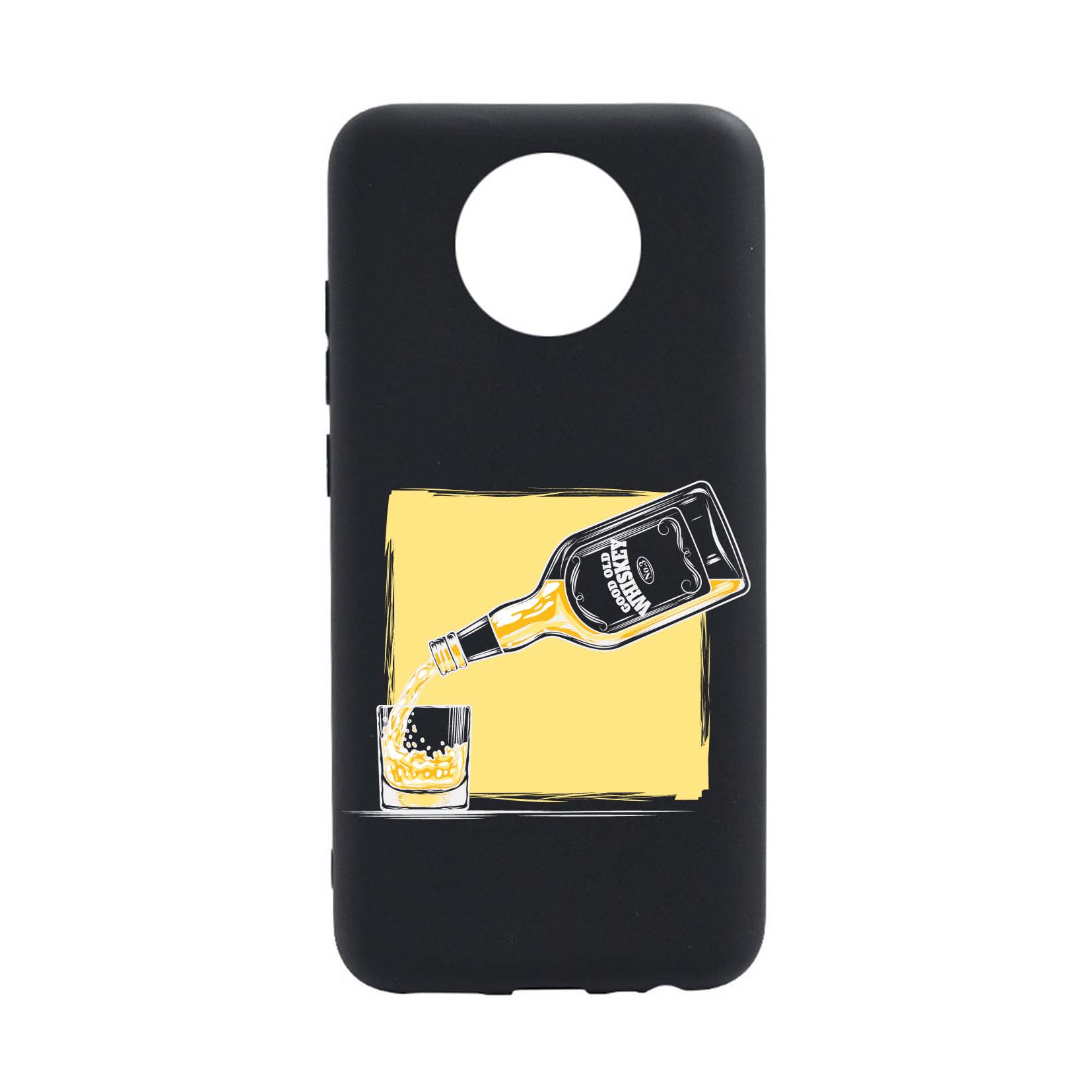 Husa Silicon Compatibila cu Nokia C20, Whiskey, rezistenta la uzura, anti-alunecare, B805