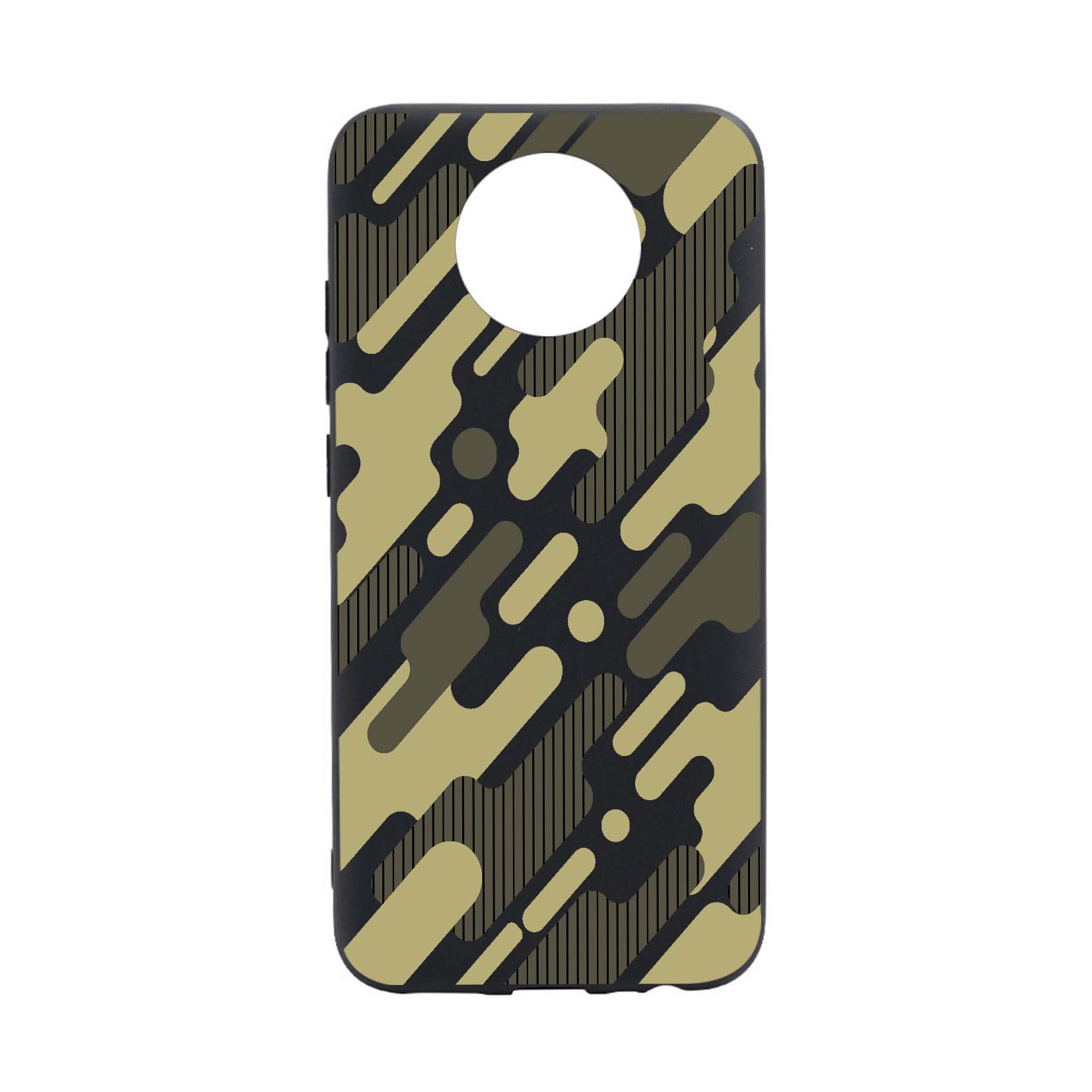 Husa Silicon Compatibila cu Nokia C20, Green Camouflage, rezistenta la uzura, anti-alunecare, B811