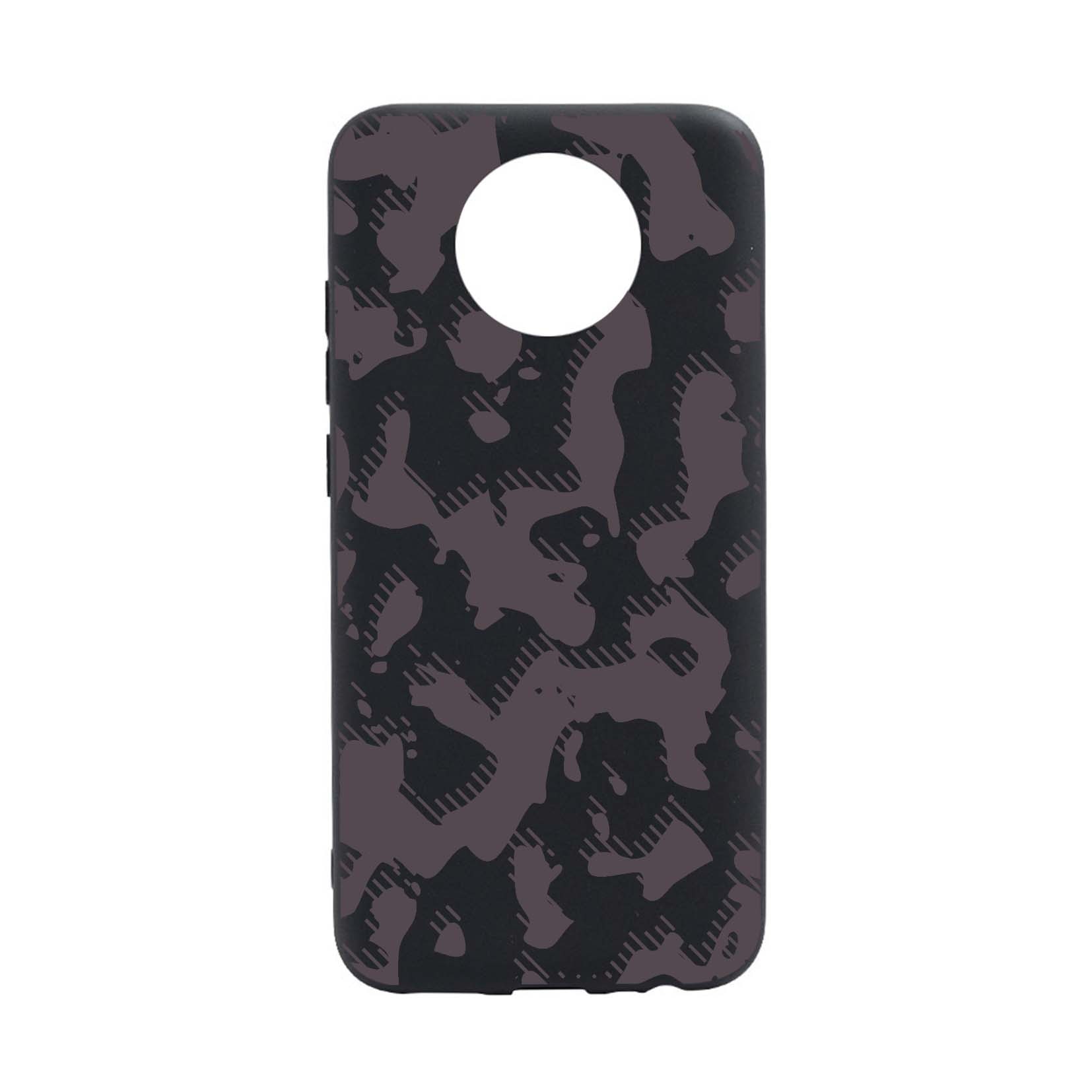 Husa Silicon Compatibila cu Nokia G10, Gray Camouflage, rezistenta la uzura, anti-alunecare, B810