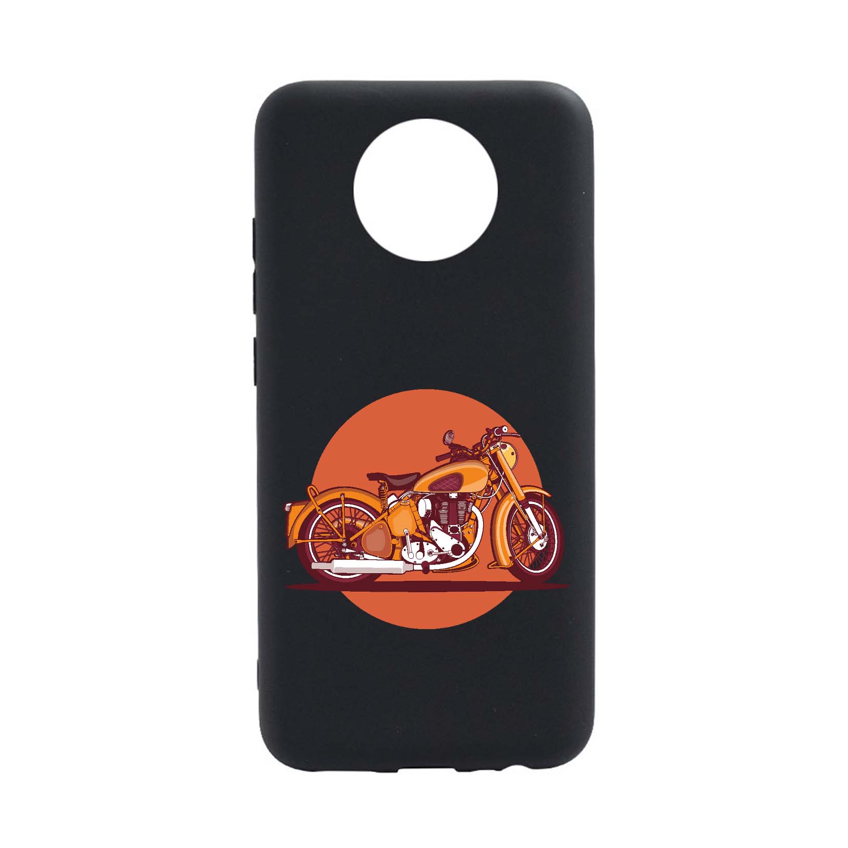 Husa Silicon Compatibila cu Nokia C10, Retro Bike, rezistenta la uzura, anti-alunecare, B818