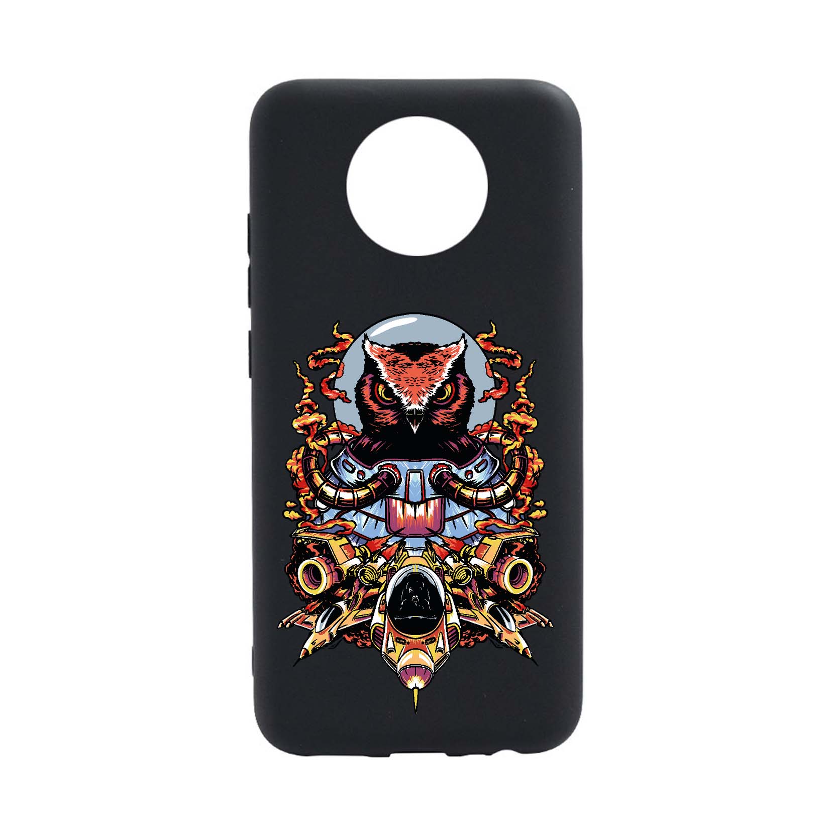 Husa Silicon Compatibila cu Nokia C10, Astronaut Owl, rezistenta la uzura, anti-alunecare, B817