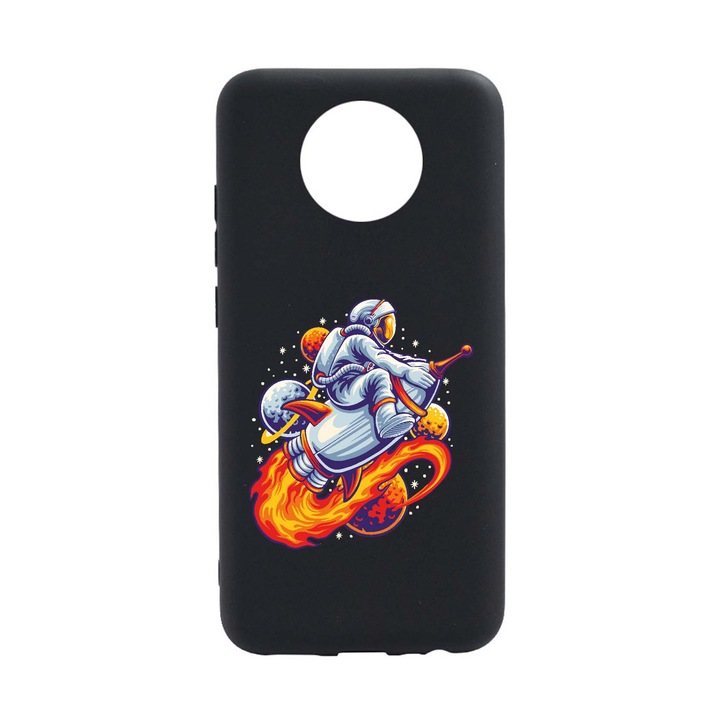 Husa Silicon Compatibila cu Nokia C10, Astronaut, rezistenta la uzura, anti-alunecare, B830