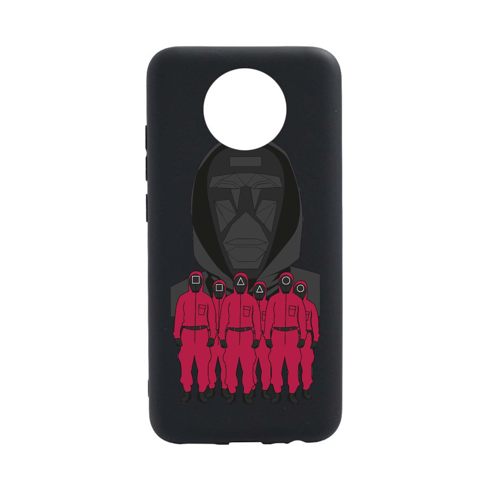 Husa Silicon Compatibila cu Nokia C10, Squid Game - Frond Man And Soldier, rezistenta la uzura, anti-alunecare, B841