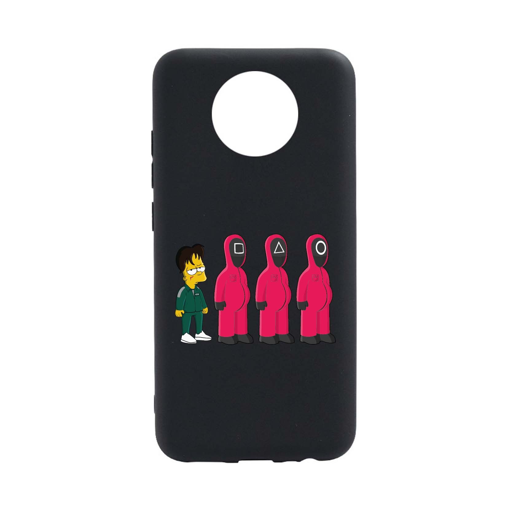 Husa Silicon Compatibila cu Nokia C20, Squid Game - Simpson, rezistenta la uzura, anti-alunecare, B842