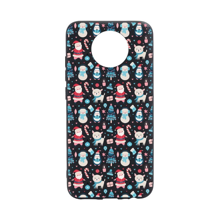 Силиконов капак, съвместим с Nokia C20, коледни орнаменти, износоустойчив, противоплъзгащ, B876