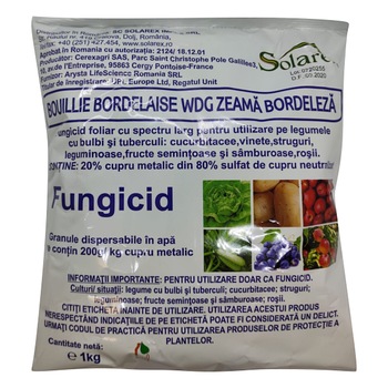 Fungicid, Solarex Impex, Zeama Bordeleza 1kg Fungicid, Solarex Impex, Zeama Bordeleza 1kg