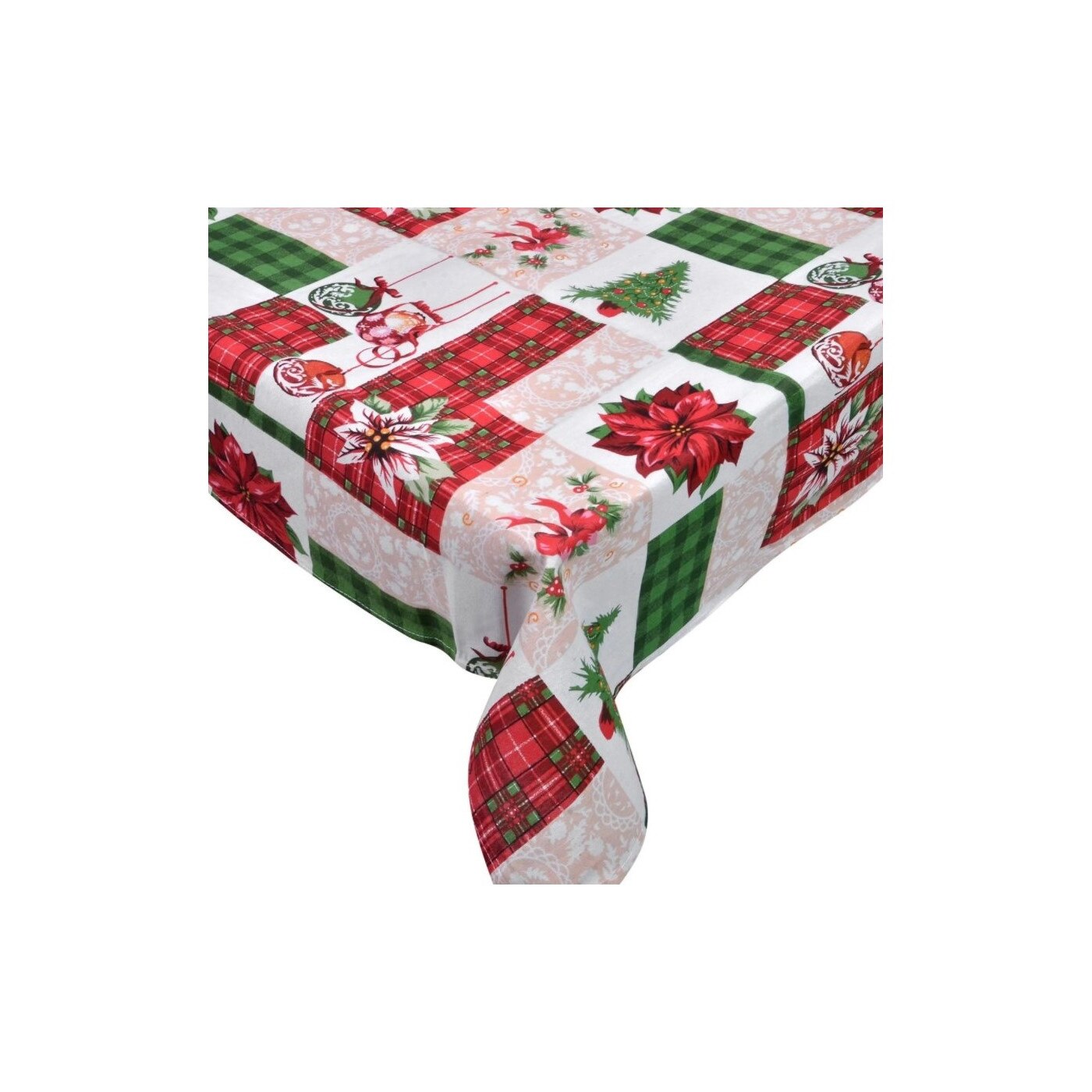 Fata de masa, Zola®, pentru sarbatori, cu diferite modele de Craciun, 180x140 cm