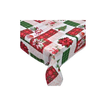 Fata de masa, Zola®, pentru sarbatori, cu diferite modele de Craciun, 180x140 cm Fata de masa, Zola®, pentru sarbatori, cu diferite modele de Craciun, 180x140 cm