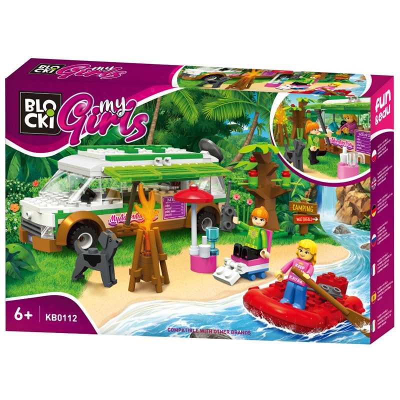 Set constructii, Rulota camping, 40 piese, 7toys