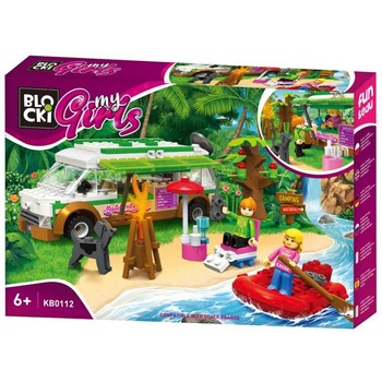 Set constructii, Rulota camping, 40 piese, 7toys Set constructii, Rulota camping, 40 piese, 7toys