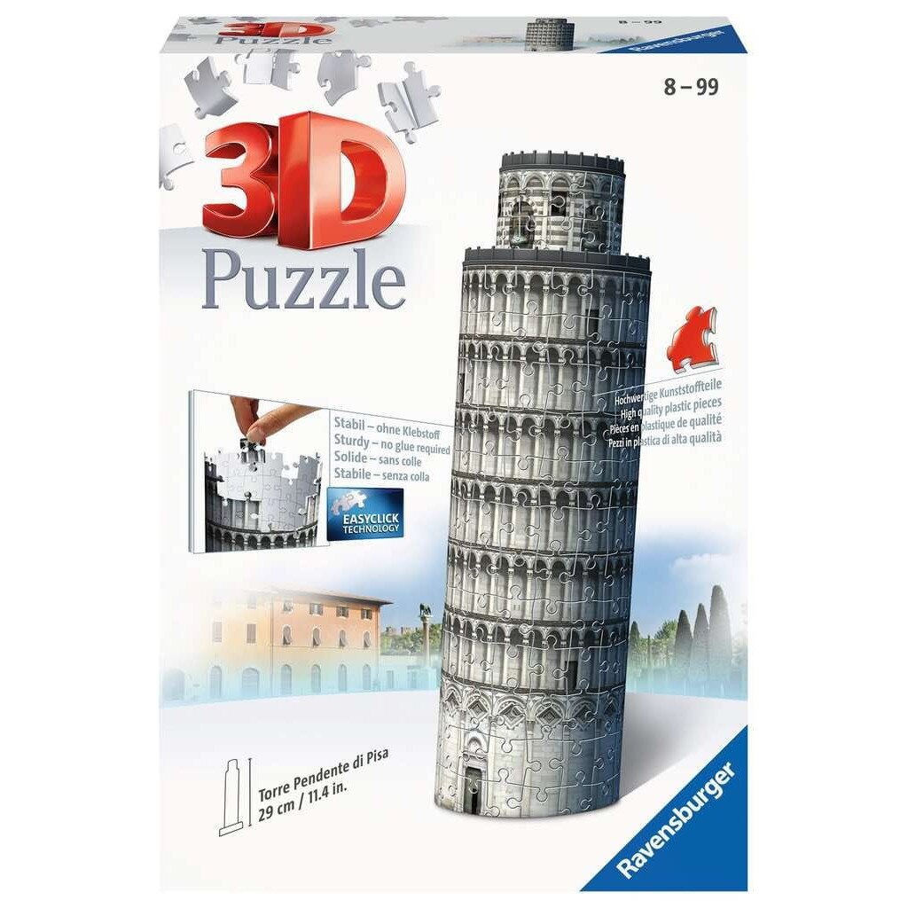 business Slime cure Puzzle 3D Ravensburger, Turnul din Pisa, 216 Piese, Multicolor - eMAG.ro