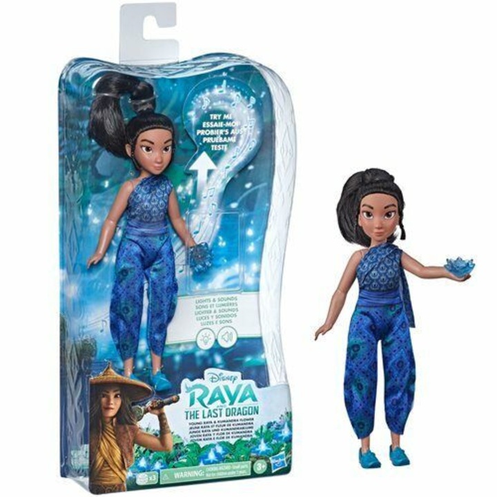 Музикална кукла Рая Цветето на Кумандра Рая и последния дракон, Hasbro, Blue
