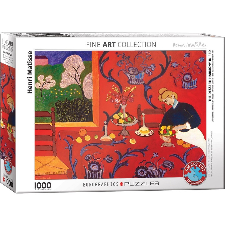 Пъзел Eurographics, Анри Матис: Хармония в червено от Анри Мат, 1000 части, 6000-5610