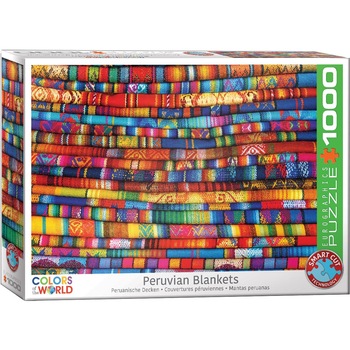 Puzzle Eurographics - Peruvian Blankets, 1.000 piese (6000-5535) Puzzle Eurographics - Peruvian Blankets, 1.000 piese (6000-5535)