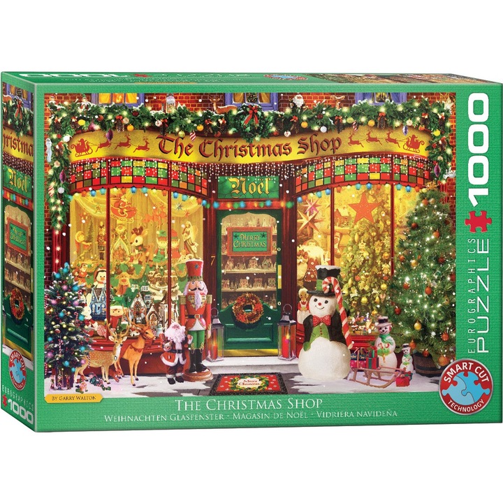 Пъзел Eurographics - Garry Walton: The Christmas Shop, 1,000 pieces (6000-5521)