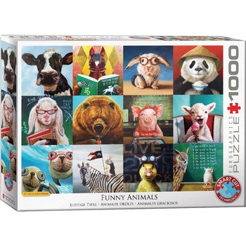 Puzzle Eurographics - Lucia Heffernan: Funny Animals, 1.000 piese (6000-5524) Puzzle Eurographics - Lucia Heffernan: Funny Animals, 1.000 piese (6000-5524)